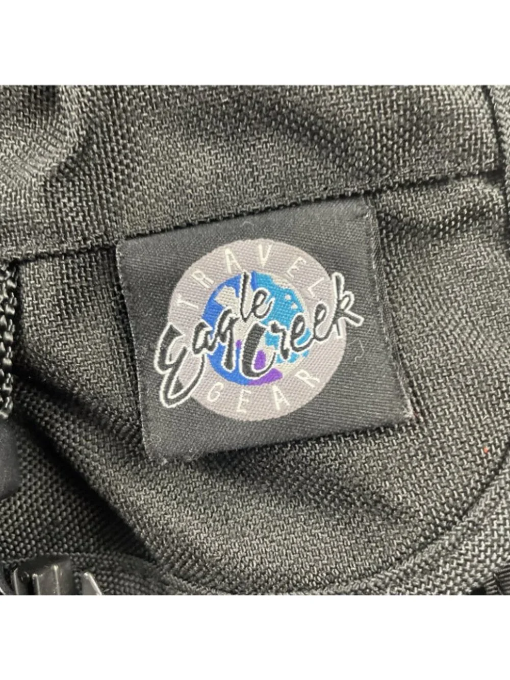 Eagle Creek Travel Gear Black Nylon Organizer Crossbody Shoulder Travel Bag
